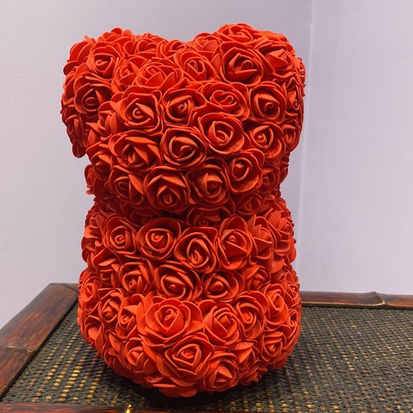Flower Rose Red Teddy Bear Cute Gift ! - Picture 5 of 6